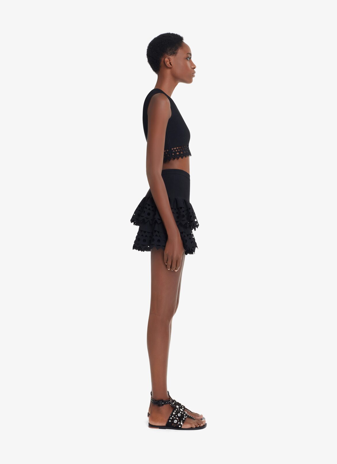 EDITION 2016 STRETCH KNIT MINISKIRT ALAÏA BLACK EDITION 2016 STRETCH KNIT MINISKIRT